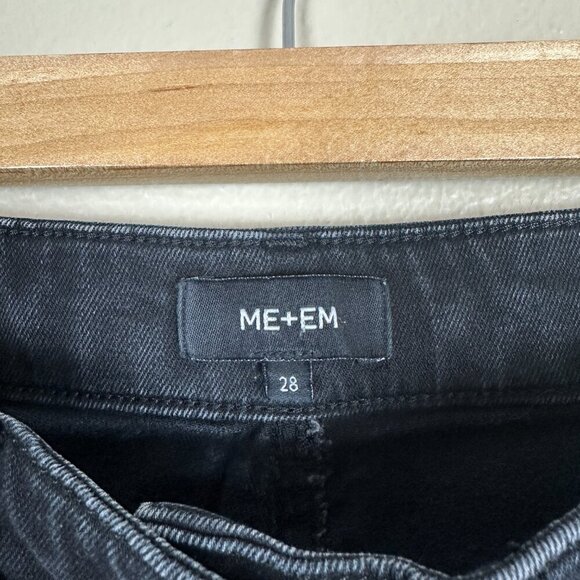 ME+EM Black Skinny Jeans High Rise Ankle Zipper Stretch Denim Women's Size 28 - Picture 5 of 5